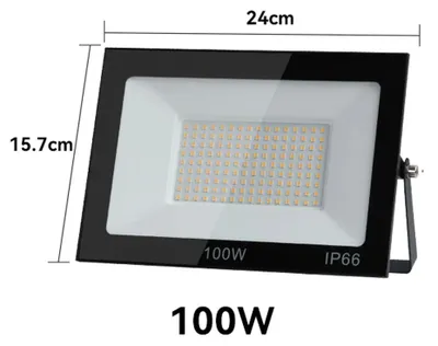 Produktbild von LED-Außenstrahler - Wandleuchte - 100 W 2er-Pack - IP66 - 220 V - Aluminium - Kaltweiß