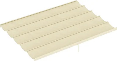 Obrázek produktu pro Zatahovací pergola stříška 4x3m, krémová, odolná proti povětrnostním vlivům