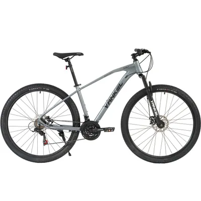 Produktbild von VANKEL 29 Zoll Mountainbike Herren Damen, Aluminium Rahmen, Shimano 21 Gang, Scheibenbremsen, Federgabel, MTB Fahrrad Grau