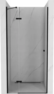 Zdjęcie produktu dla Mexen Roma drzwi prysznicowe uchylne 90 cm, transparent, czarne - 854-090-000-70-00