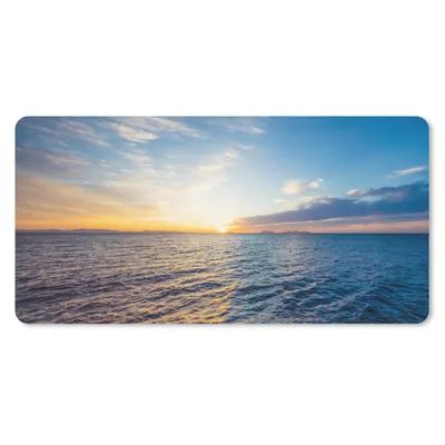Produktbild von MuchoWow® Schreibtischunterlage Sonne - Meer - Licht 80x40 cm - XXL Mauspad - Gaming Mauspad