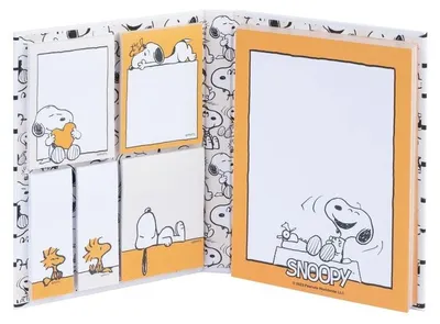 Produktbild von Snoopy Haftnotizen-Notizbuch für einfache Organisation, 100 Blatt