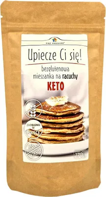MIESZANKA DO WYPIEKU RACUCHÓW BEZGLUTENOWA KETO 170 g - PIĘĆ PRZEMIAN