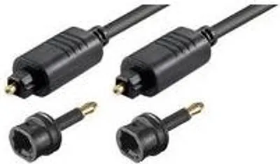 Produktbild von Microconnect TT630BKAD, Toslink, Stecker, Toslink, Stecker, 3 m, Schwarz