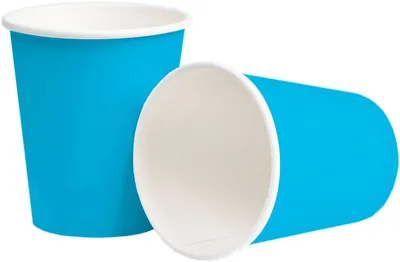 Produktbild von 10 Pappbecher türkis blau mit -Beschichtung