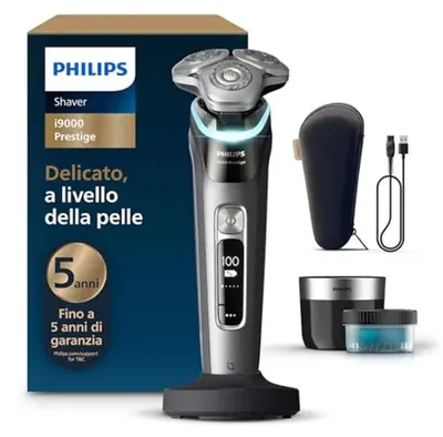 Zdjęcie produktu dla Philips XP9202/30, Golarka rotacyjna, Antracyt, Triple-Action Lift & Cut System; Dual SteelPrecision blades, LED, GroomTribe; Connects via Bluetooth, Replace every 2 yrs with SH91