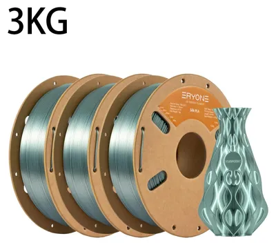 Obrázok produktu pre Hodvábny PLA filament – vlákno pre 3D tlač – 1,75 mm – ±0,03 mm – cievka 3 kg – tmavozelená farba
