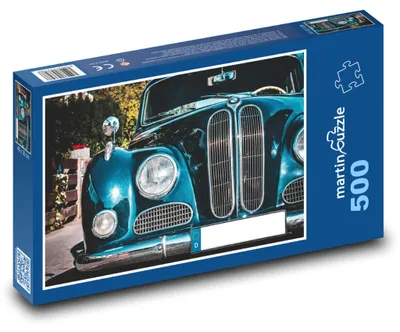Obrázok produktu pre Puzzle 500 Historické auto v modrej - martinpuzzle