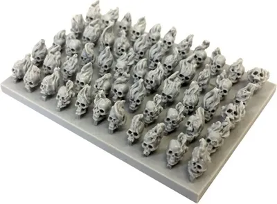 Produktbild von Green Stuff World - Resin Burning Skulls