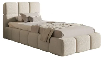 Image de Selsey Cloudy – Lit rembourré 90 x 200 cm, bouclé beige clair