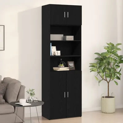 Produktbild von Möbel Wandschrank Schwarz Eiche 70x42,5x40 cm Holzwerkstoff - Kommoden 869152
