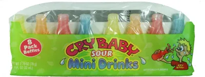Produktbild von Cry Baby Sour Mini Drinks Wax Candy 79g