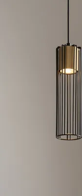 Zdjęcie produktu dla Lampa wisząca Fobia czarno-złota 1xGU10x25W metal wym:80x8x8cm IP20 Sigma Lighting