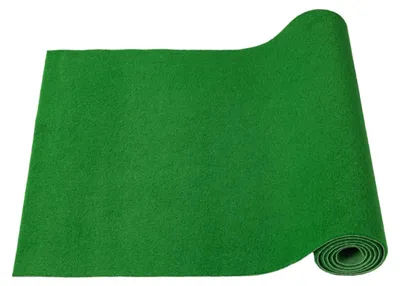 Produktbild von Teppich 80x250cm CRIS Rasenteppich Meterware 7mm pflegeleicht 80/160 cm Balkon/Terrasse Grün schwer entflammbar, robust