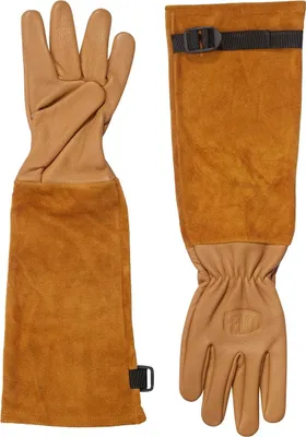 Immagine prodotto di FELCO 705M Rosenhandschuhe Braun, dornenfest, Rindsleder, Stulpe