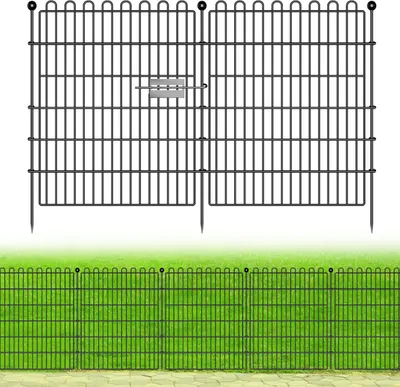 Immagine prodotto di Recinzione per giardino in metallo, set di 10 pannelli per la protezione degli animali