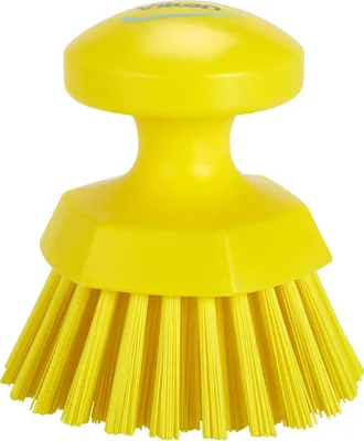 Produktbild von VIKAN Runde Handbürste, hart vollständig HACCP konform 6-yellow