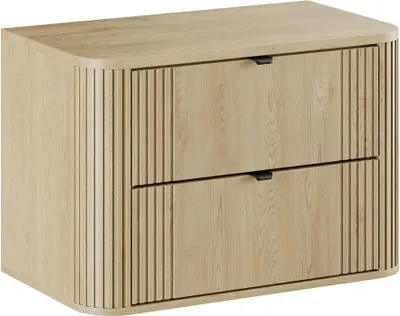Immagine prodotto di Mobiletto 80,4 cm Mila con 2 cassetti, rovere chiaro
