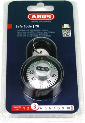 Produktbild von Abus GEEal78 Vorhängeschloss, Schwarz, Dial Combination Padlock