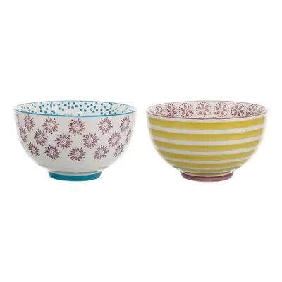 Produktbild von Bloomingville Patrizia Bowl Gelb Steingut 2er Set