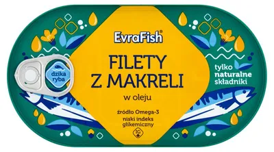 Obrázek produktu pro Filety z makreli w oleju roślinnym 170 g