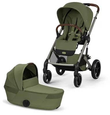 Produktbild von Cybex Kombi-Kinderwagen Balios S Lux inkl. faltbarer Babywanne Moss Green