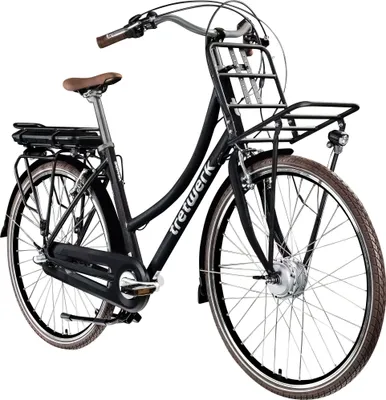 Produktbild von Tretwerk Sophia E Bike Damen Herren 28 Zoll Pedelec 3 Gang Elektrofahrrad mit 522 Wh Elektro Damenfahrrad Citybike mit Bluetooth und App