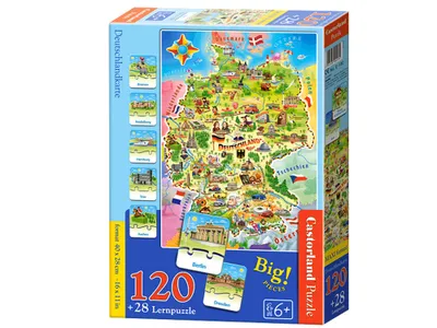 Image de Puzzle Éducatif 120 pièces Carte d'Allemagne E-180