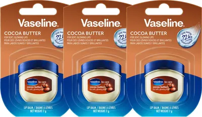 Produktbild von Vaseline Lip Therapy 7G Cocoa Butter, Pflegender Lippenbalsam für optimale Feuchtigkeit, 3x7g (Cocoa Butter (3er Pack))