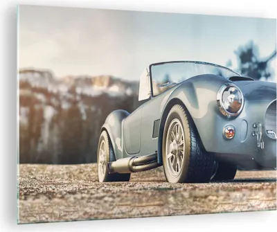 Produktbild von Bilder auf glas - Einteilig - Kobra Sport Auto - 70x50cm - Glasbilder - Wandbilder - Bilder - zum Aufhängen bereit - Wanddekoration aus Glas - Glas Bilder - Wandbild auf Glas - GAA70x50-4583