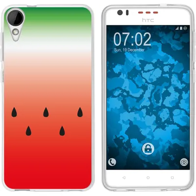 Produktbild von PhoneNatic Case kompatibel mit HTC Desire 825 Silikon-Hülle Sommer Melone M5
