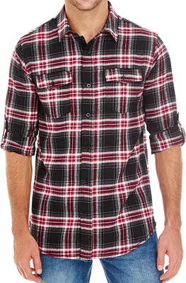 Produktbild von Burnside Woven Plaid Flannel Shirt