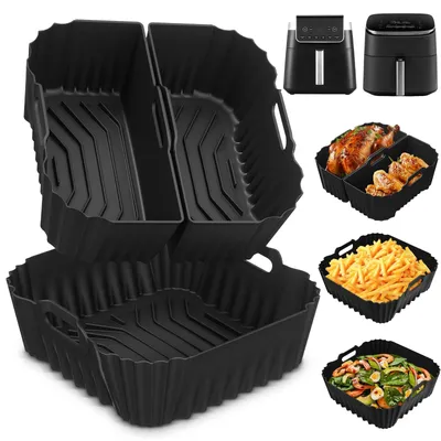 Produktbild von Silikonform für Heißluftfritteuse, 19-23 cm, wiederverwendbar