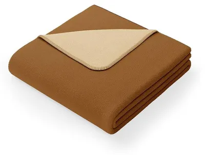 Produktbild von AmeliaHome Decke mit Zierrand, Braun, 150x200 cm