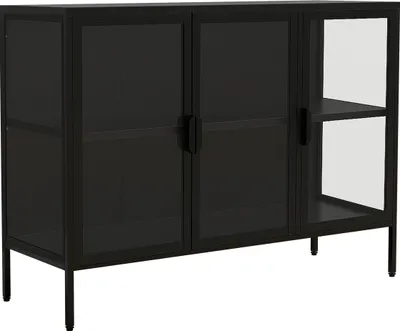 Zdjęcie produktu dla Szklana obudowa stojąca | Etui na wyświetlacz Szkło z bezpiecznym szkłem ESG | Wymiary ok.  H. 80 x W. 100 x D. 35 cm | Stand display cabinet glass | Nowoczesne i oszczędne miejsce | Szklana szafka ekspozycyjna – Floka L