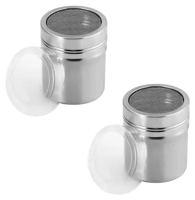 Produktbild von 2er Set Kakaostreuer und Puderzucker-Mühle aus Edelstahl