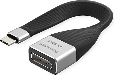 Produktbild von ROLINE Display Adapter USB Typ C - DP, ST/BU, 0,13 m