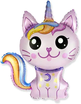 Immagine prodotto di Caticorno gatto unicorno rosa circa 70 cm palloncini in foil decorazione festa compleanno