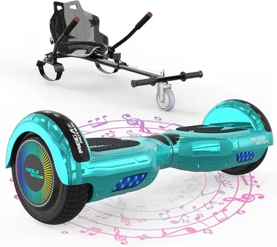 Produktbild von MEGA MOTION 6.5 Hoverboard mit sitz hoverkart GO-Kart für Kinder mit LED Leuchten & Bluetooth Musik Skateboard
