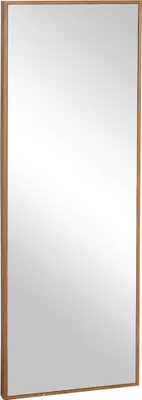 Produktbild von Ganzkörperspiegel Wandspiegel 125x45cm mit Holzrahmen in Natur für Garderobe Flur oder Schlafzimmer