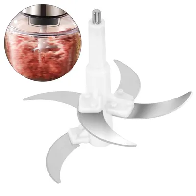 Produktbild von Universal Ersatzmesser für Elektrische Zerkleinerer,Set mit 3 Stück 4-Klingen Messerkopf,Hochwertiger Edelstahl-Ersatz für Multizerkleinerer, Fleischwolf & Mixer