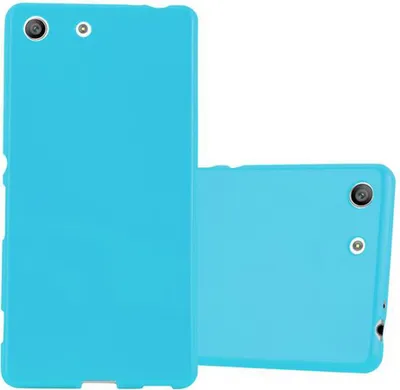 Produktbild von Cadorabo Schutzhülle für Sony Xperia M5 Hülle in Blau TPU Etui Hülle Case Cover
