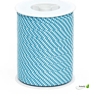 ringelband geschenkband polyband dekoband ballonband 10 mm 1 cm 1cm schleifenband rautenband wetterfest plastik kunststoff oktoberfest bayrisch raute bayernraute weiss blau kariert karoband karo