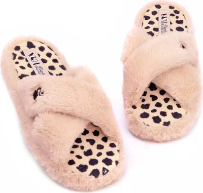 Produktbild von Barbie - Dámske papuče, krížové, nadýchané NS7090 (35,5 EU - 37 EU) (Ružová/čierna)