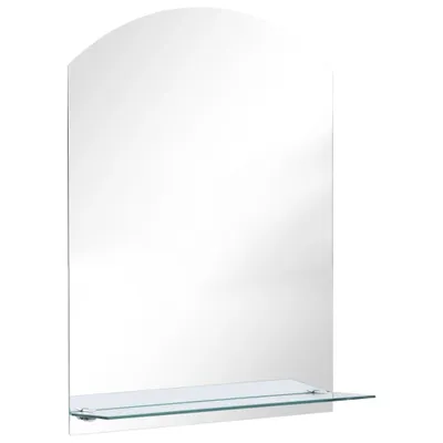 Zdjęcie produktu dla vidaXL Lustro ścienne z półką 50×70 cm szkło hartowane
