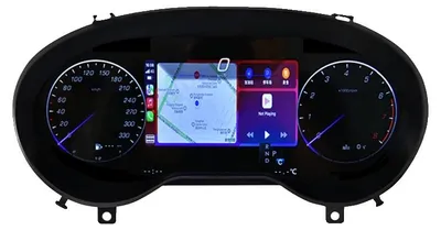 Obrázek produktu pro Digitální přístrojová deska, bezdrátové připojení CarPlay, kompatibilita s Android Auto, červená barva