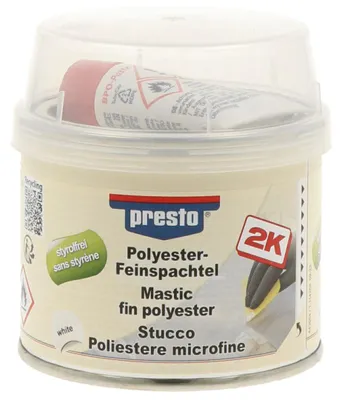Produktbild von presto Feinspachtel, styrolfrei, weiß, 250 G