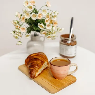 Produktbild von Creative Home 10 x Frühstücksbrettchen Holz Set - 22.5 x 12.5 x 1.2 cm - Holzbrettchen