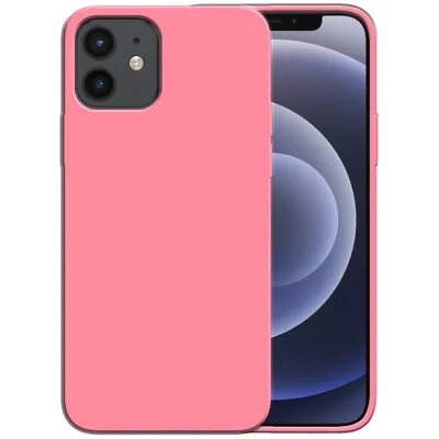 Produktbild von Smartphonica Silikonhülle für iPhone 12/12 Pro Hülle mit weicher Innenseite - Pink