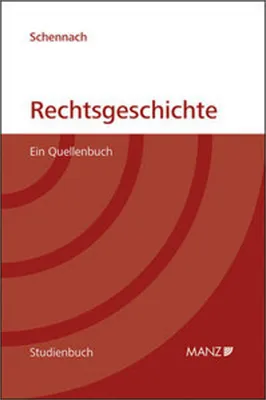 Produktbild von Schennach, M: Rechtsgeschichte